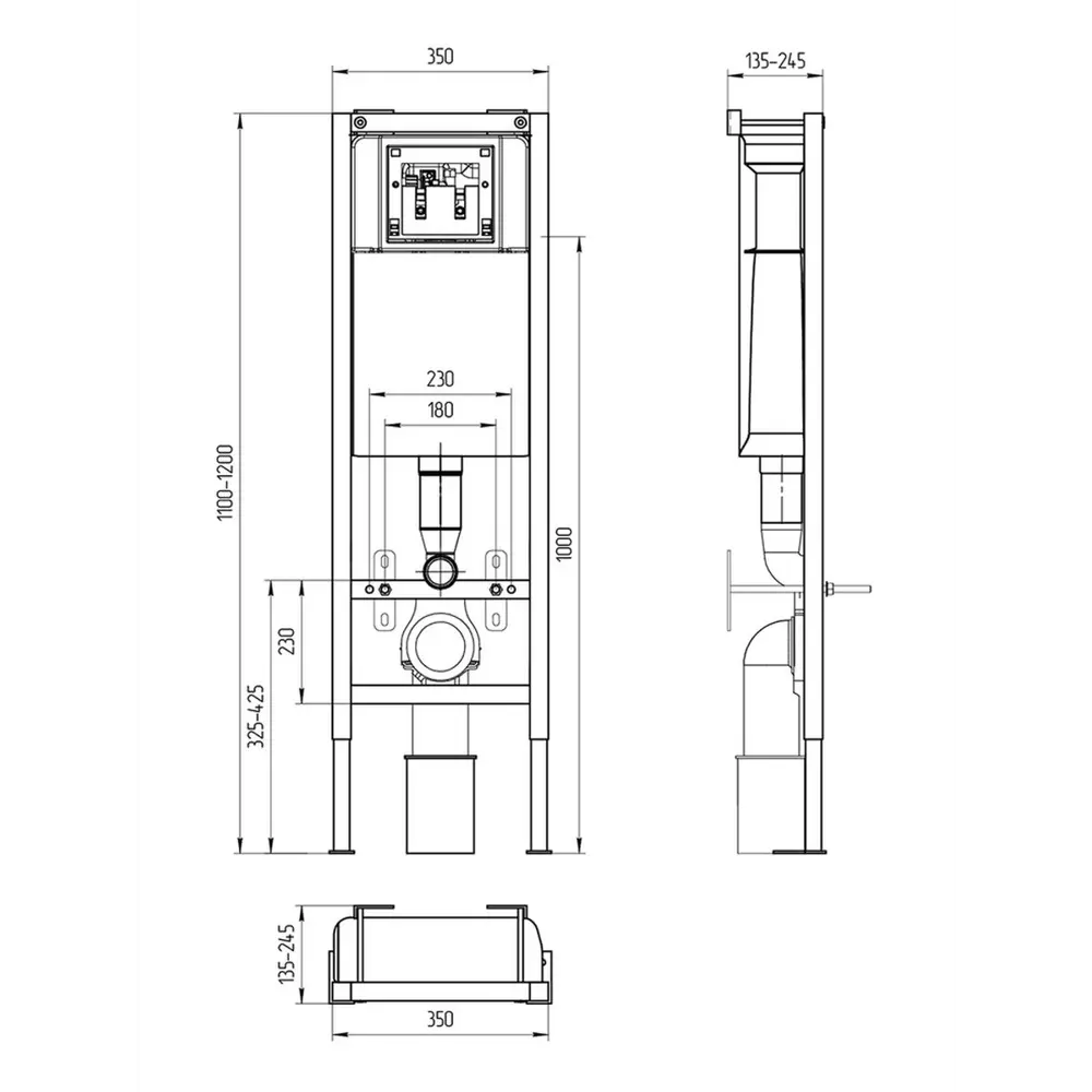 Фото 3 Комплект инсталляции Grohe Black 35с клавишей LEON пластик хром глянцевый и унитаз подвесной 48x36 ADT Pro Vortex Торнадо микролифт белый глянцевый Фото 3 Комплект инсталляции Grohe Black 35с клавишей LEON пластик хром глянцевый и унитаз подвесной 48x36 ADT Pro Vortex Торнадо микролифт белый глянцевый