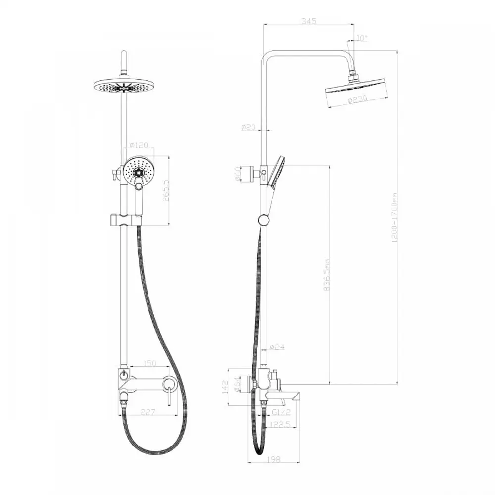 Фото 4 Душевая система Lemark Minima LM3862C цвет хром Фото 4 Душевая система Lemark Minima LM3862C цвет хром