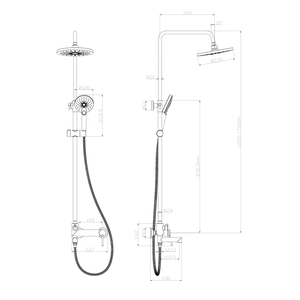 Фото 3 Душевая система Lemark Minima LM3862C цвет хром Фото 3 Душевая система Lemark Minima LM3862C цвет хром
