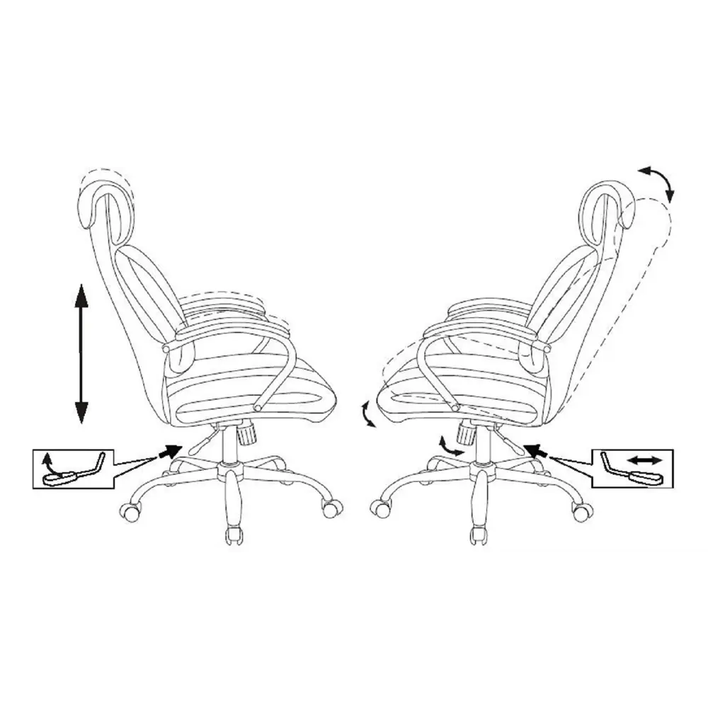 Фото 4 Кресло руководителя Бюрократ T-9904NSL 60x114x97 см кожа цвет черный