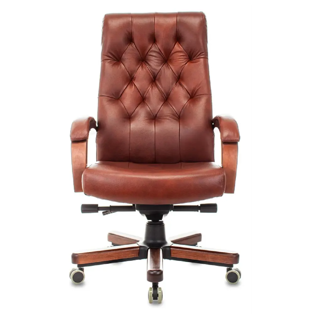 Фото Кресло руководителя Бюрократ T-9928WALNUT 55x113x87 см эко кожа цвет светло-коричневый Фото Кресло руководителя Бюрократ T-9928WALNUT 55x113x87 см эко кожа цвет светло-коричневый
