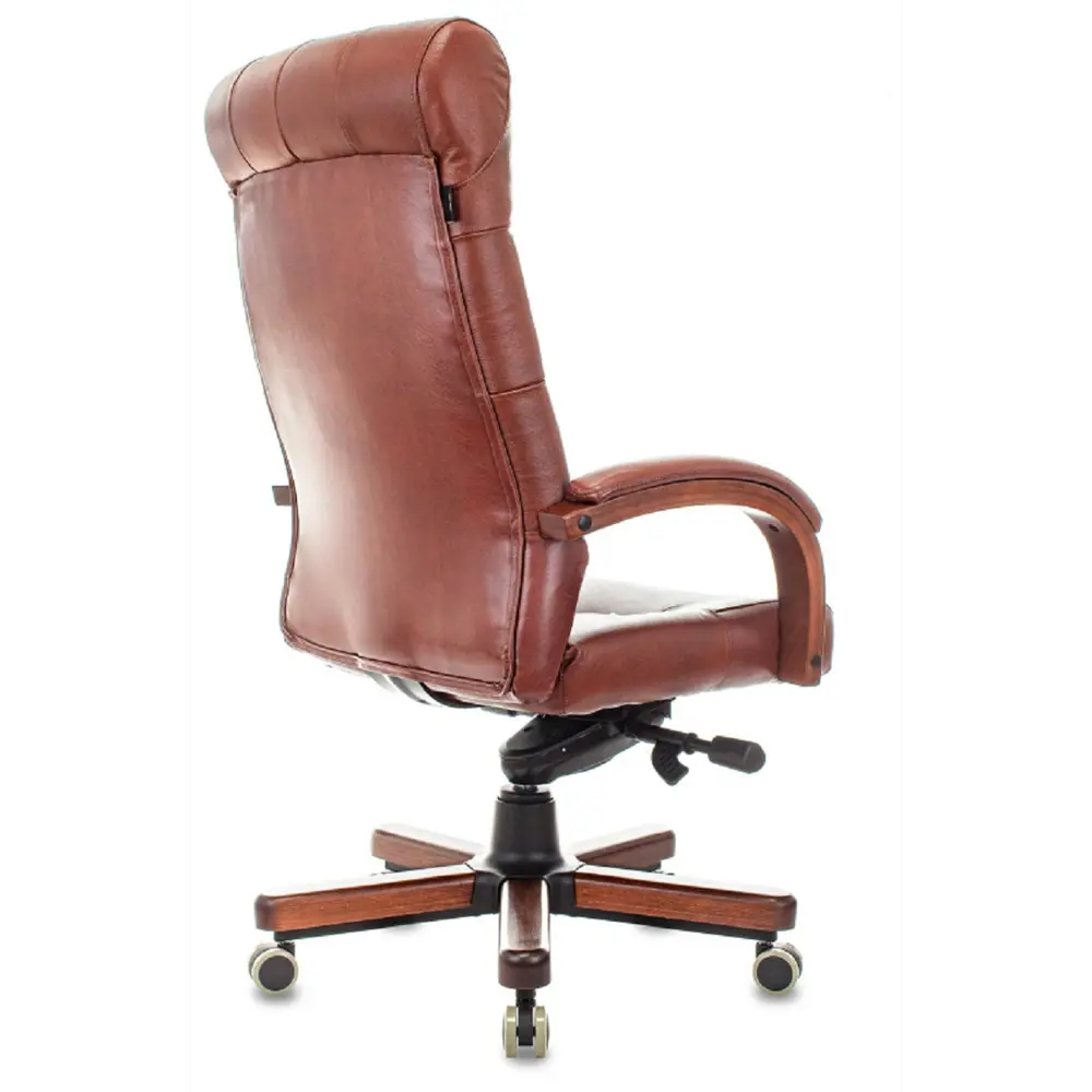 Фото 3 Кресло руководителя Бюрократ T-9928WALNUT 55x113x87 см эко кожа цвет светло-коричневый Фото 3 Кресло руководителя Бюрократ T-9928WALNUT 55x113x87 см эко кожа цвет светло-коричневый