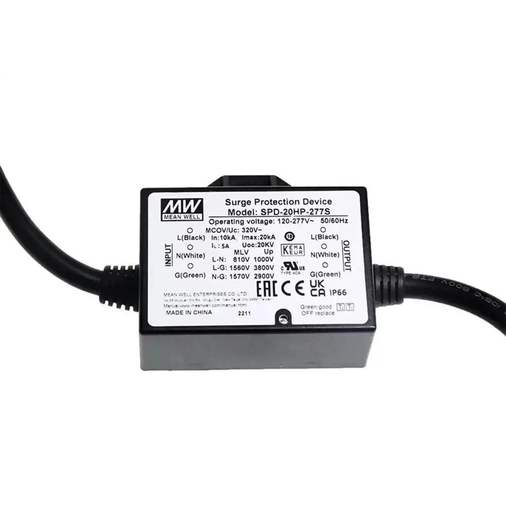 Фото Модуль защиты Mean Well SPD-20HP-277S Фото Модуль защиты Mean Well SPD-20HP-277S
