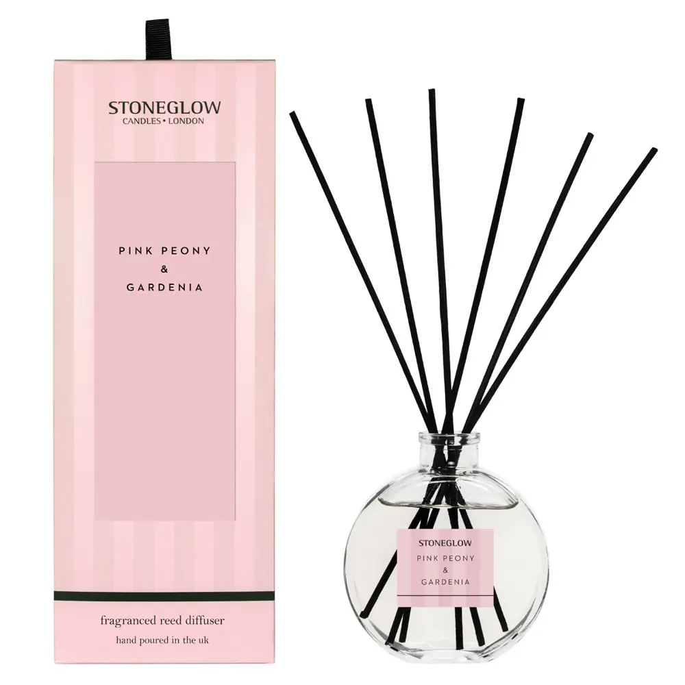 Фото Аромадиффузор Stoneglow 120 мл Пион, Гардения Фото Аромадиффузор Stoneglow 120 мл Пион, Гардения