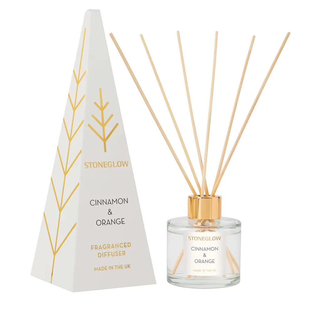 Фото Аромадиффузор Stoneglow 100 мл Корица, Апельсин Фото Аромадиффузор Stoneglow 100 мл Корица, Апельсин