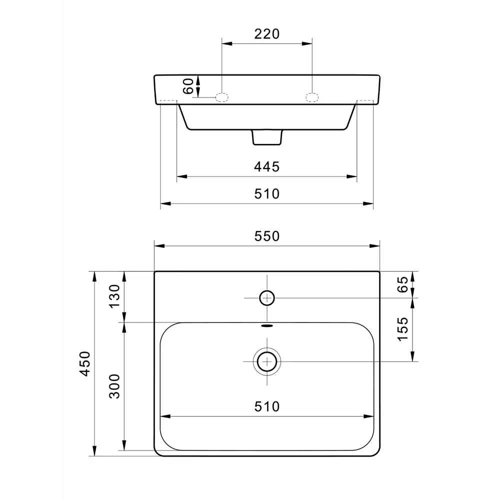 Фото 15 Раковина Santek адриана 1WH501620 550см цвет белый Фото 15 Раковина Santek адриана 1WH501620 550см цвет белый