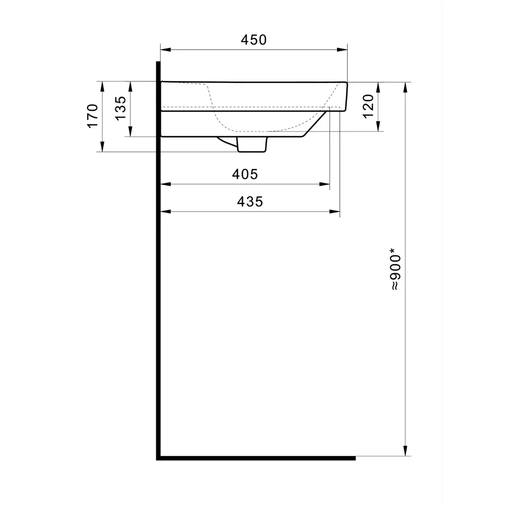 Фото 16 Раковина Santek адриана 1WH501620 550см цвет белый Фото 16 Раковина Santek адриана 1WH501620 550см цвет белый