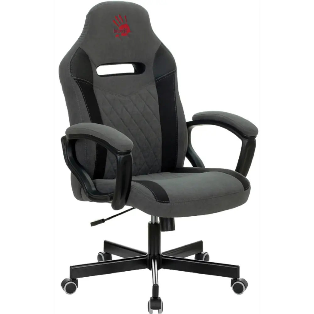 Фото 2 Кресло игровое A4tech GC-110 51x111x82 см ткань цвет серый Фото 2 Кресло игровое A4tech GC-110 51x111x82 см ткань цвет серый