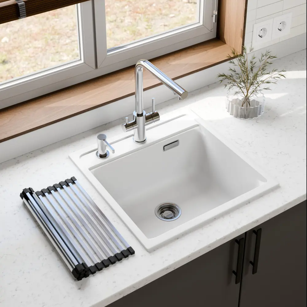 Фото 3 Сливная арматура Milacio MC.011.SS с корзинчатым вентилем для кухонной мойки Фото 3 Сливная арматура Milacio MC.011.SS с корзинчатым вентилем для кухонной мойки