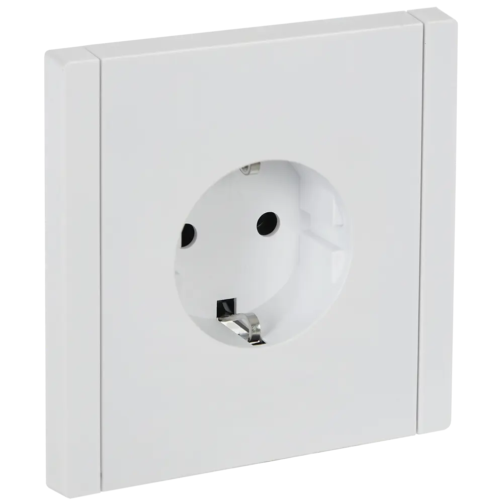 Фото Розетка встраиваемая IEK Forte&Piano с заземлением цвет белый
