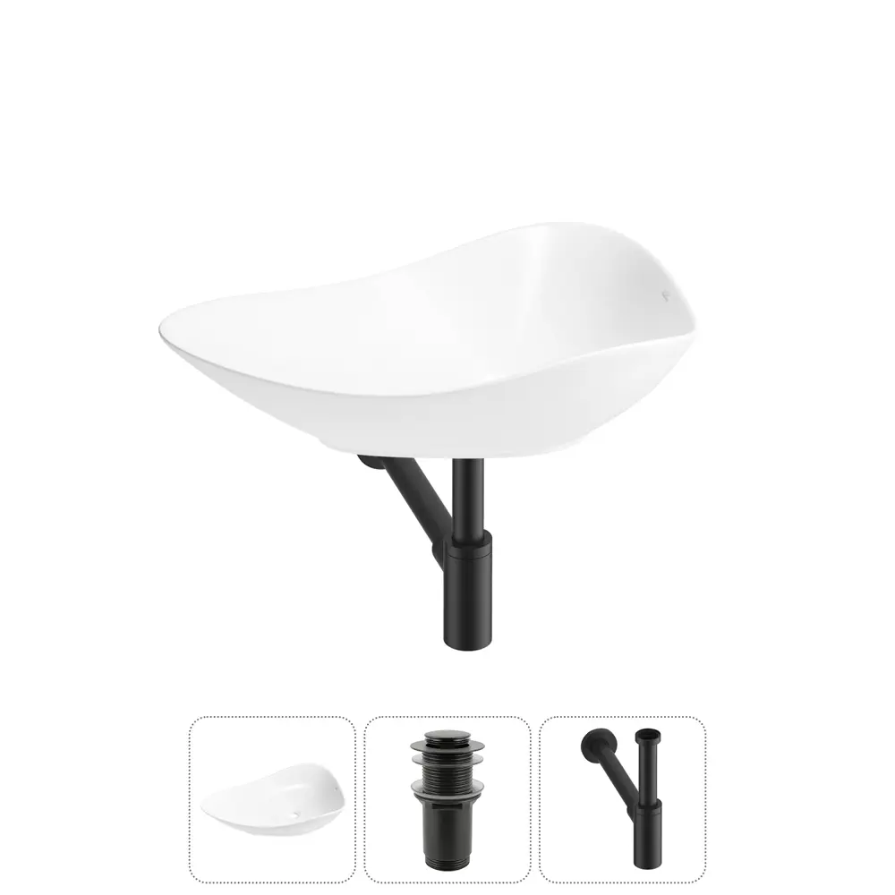 Фото Раковина Wellsee nexus flex 20214036R 60см цвет раковина 3 в 1: д/к, сифон Фото Раковина Wellsee nexus flex 20214036R 60см цвет раковина 3 в 1: д/к, сифон