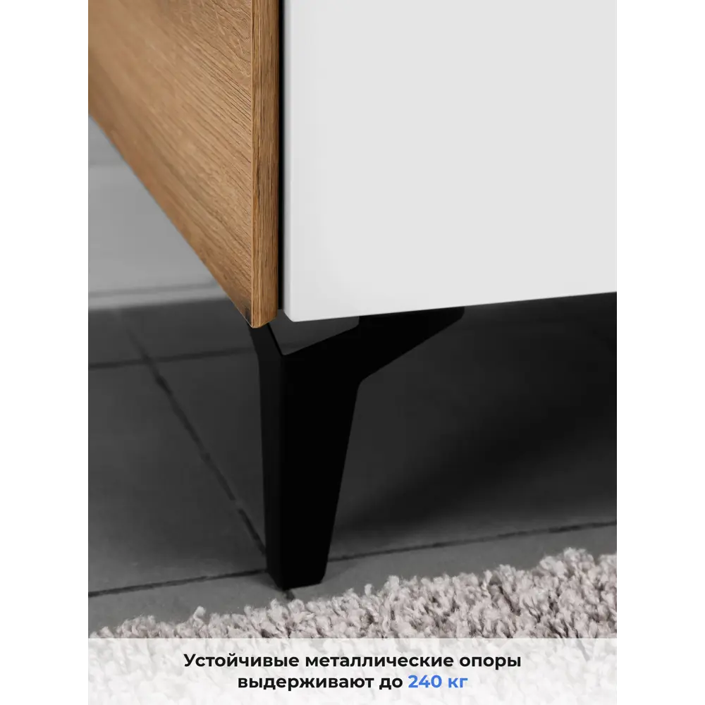 Фото 8 Тумба с раковиной в ванную Итана Nill 50 50.2x47.1x84.9 напольная белый глянец Фото 8 Тумба с раковиной в ванную Итана Nill 50 50.2x47.1x84.9 напольная белый глянец