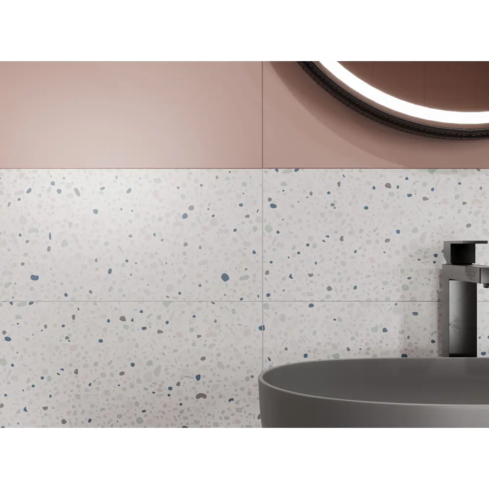 Фото 9 Настенная плитка Kreaforta Mersey Mono 20x40 см 1.62 м² матовая цвет розовый Фото 9 Настенная плитка Kreaforta Mersey Mono 20x40 см 1.62 м² матовая цвет розовый