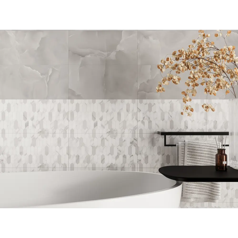 Фото 7 Настенная плитка KREAFORTA Mersey Onyx 20x40 см 1.62 м² матовая цвет серый Фото 7 Настенная плитка KREAFORTA Mersey Onyx 20x40 см 1.62 м² матовая цвет серый