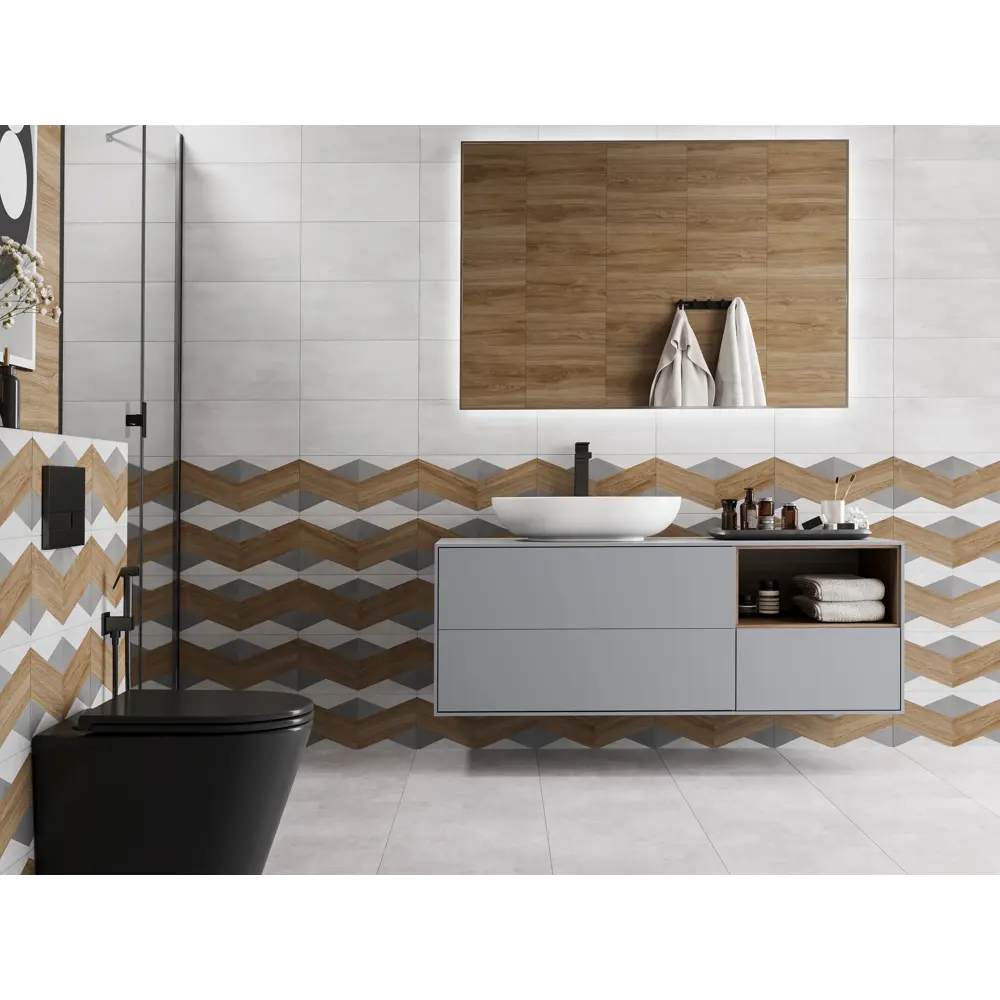 Фото 10 Настенная плитка Kreaforta Mersey Concrete 20x40 см 1.62 м² матовая цвет серый Фото 10 Настенная плитка Kreaforta Mersey Concrete 20x40 см 1.62 м² матовая цвет серый