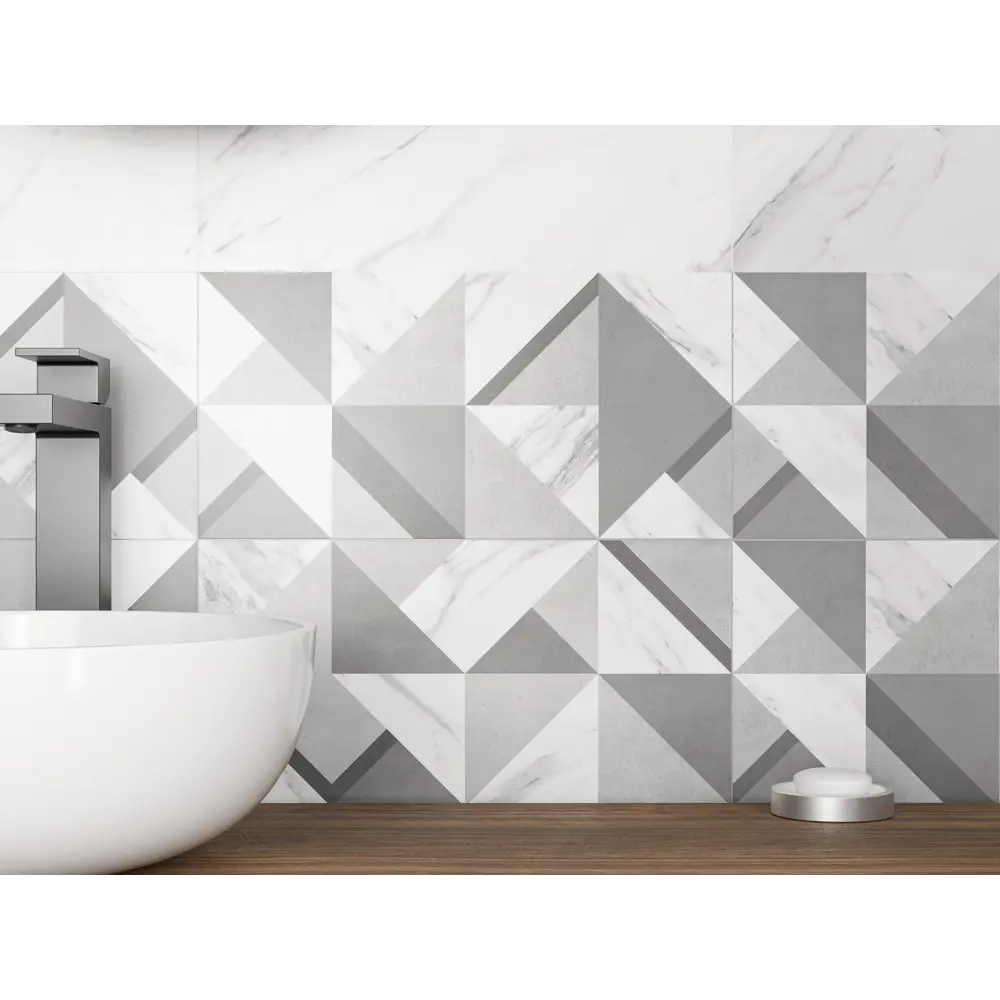 Фото 6 Настенная плитка Kreaforta Mersey Tetris 20x40 см 1.62 м² матовая цвет серый Фото 6 Настенная плитка Kreaforta Mersey Tetris 20x40 см 1.62 м² матовая цвет серый