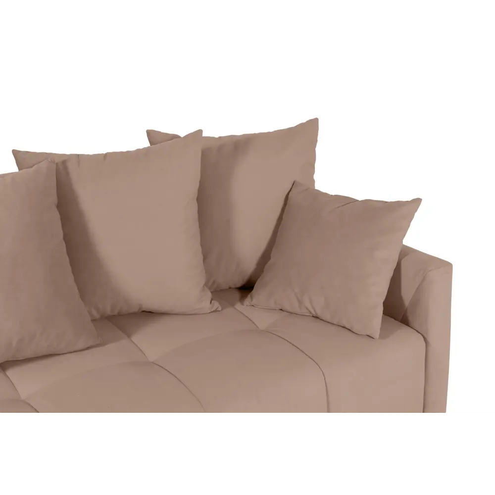 Фото 9 Диван раскладной СМК Хантер 219x92x90 см текстиль цвет светло-коричневый Фото 9 Диван раскладной СМК Хантер 219x92x90 см текстиль цвет светло-коричневый