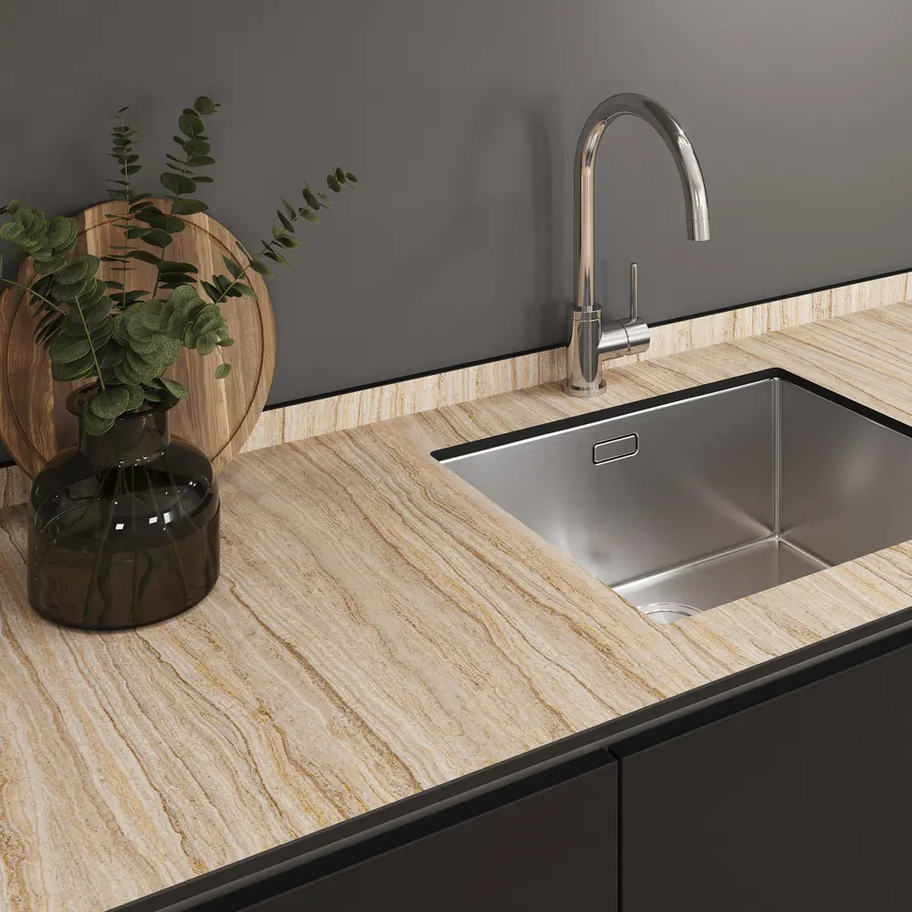 Фото 3 Кухонная столешница Slotex 120x60x1.2 см HPL-пластик цвет дерево Фото 3 Кухонная столешница Slotex 120x60x1.2 см HPL-пластик цвет дерево