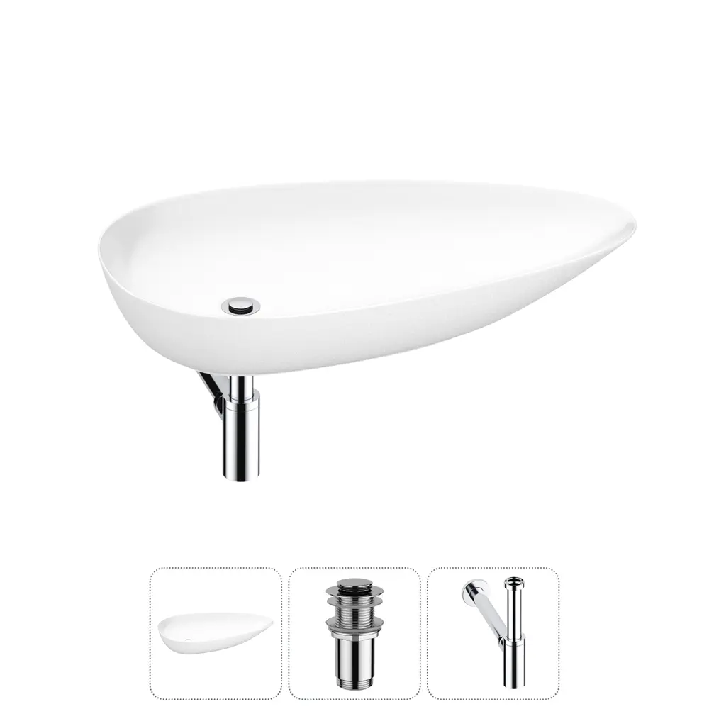 Фото Раковина Wellsee faze moment 20212161R 76см цвет раковина 3 в 1: д/к, сифон Фото Раковина Wellsee faze moment 20212161R 76см цвет раковина 3 в 1: д/к, сифон