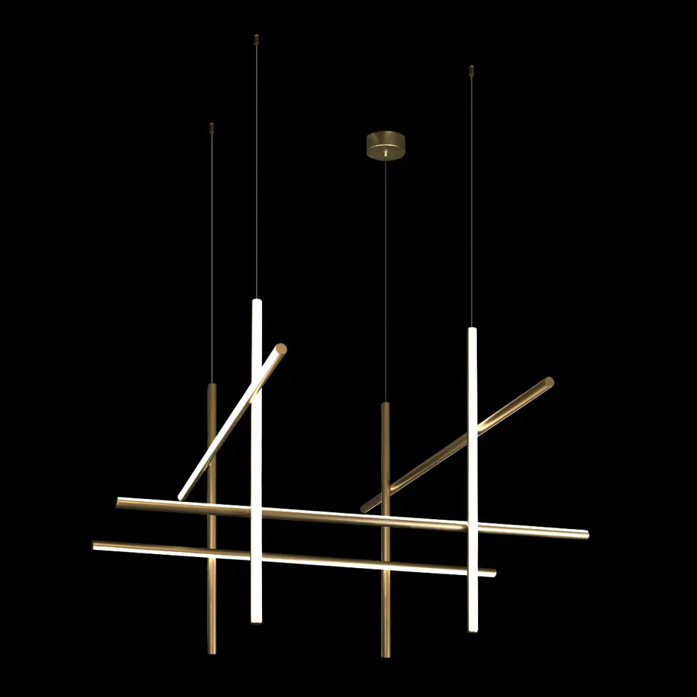 Фото 6 Светильник подвесной светодиодный Loft It Coordinates 10393-b 13 м² теплый белый (желтый) свет цвет белый/матовое золото