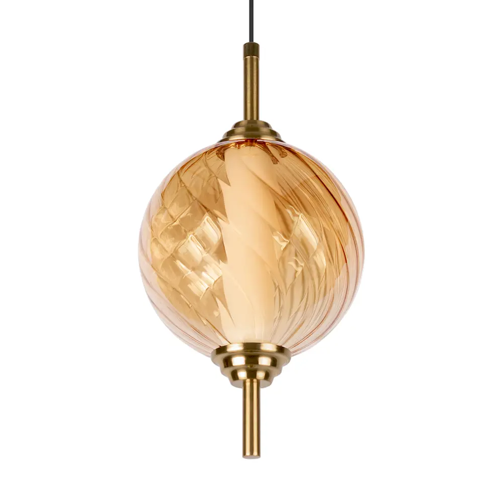 Фото 7 Светильник подвесной светодиодный Loft It Helix 10421-b amber 9 м² нейтральный белый свет цвет бронза/янтарный Фото 7 Светильник подвесной светодиодный Loft It Helix 10421-b amber 9 м² нейтральный белый свет цвет бронза/янтарный