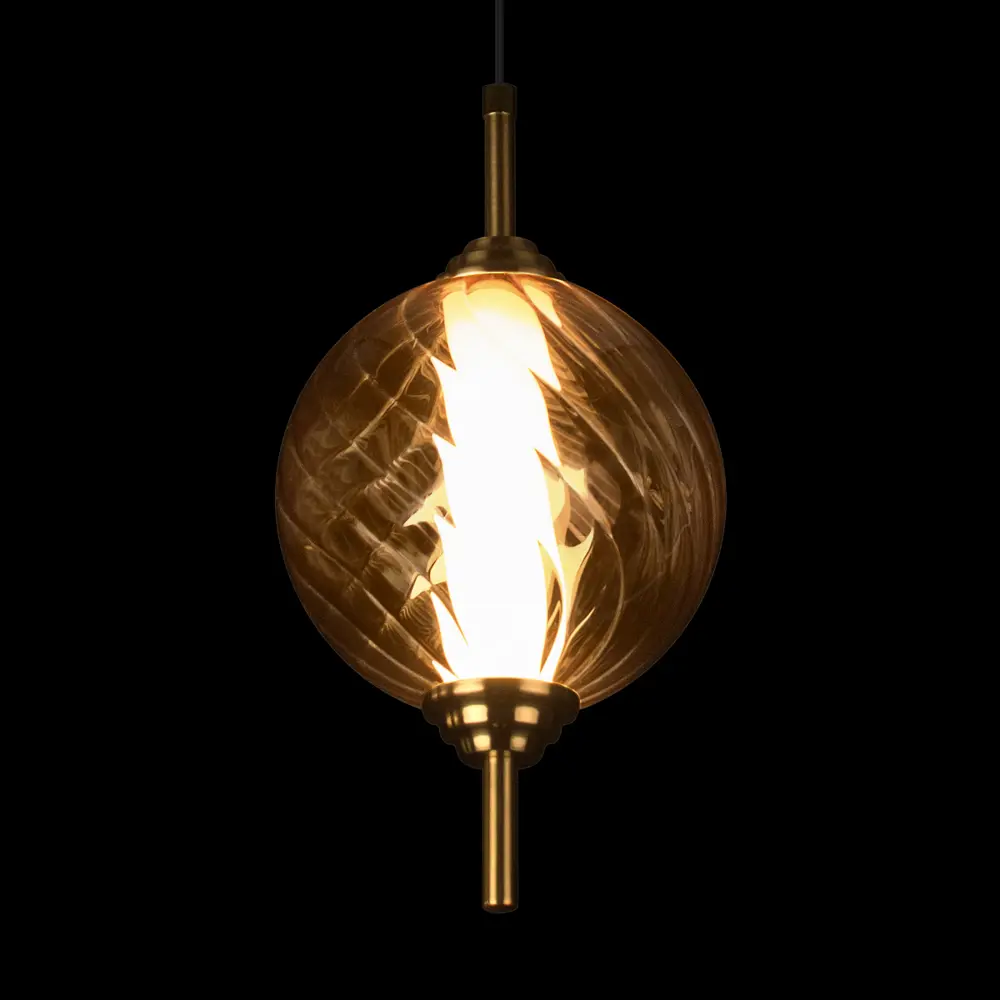 Фото 8 Светильник подвесной светодиодный Loft It Helix 10421-b amber 9 м² нейтральный белый свет цвет бронза/янтарный Фото 8 Светильник подвесной светодиодный Loft It Helix 10421-b amber 9 м² нейтральный белый свет цвет бронза/янтарный