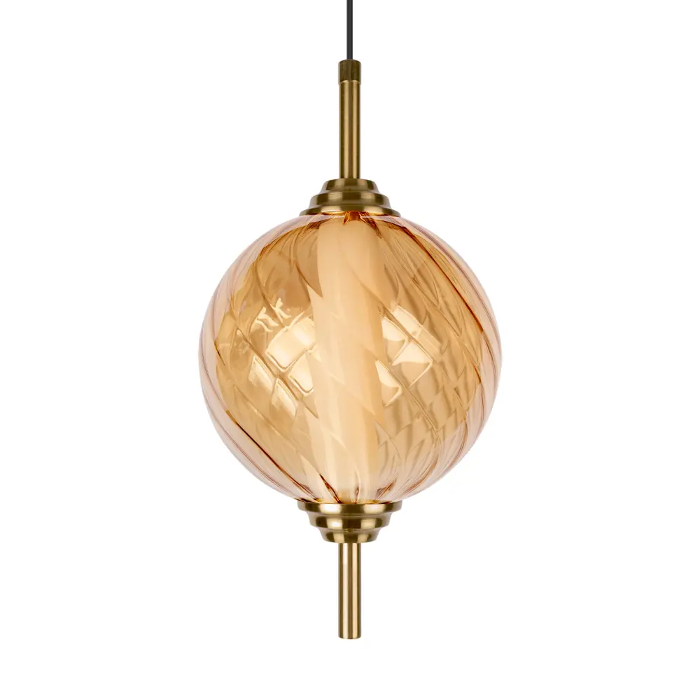 Фото 3 Светильник подвесной светодиодный Loft It Helix 10421-b amber 9 м² нейтральный белый свет цвет бронза/янтарный Фото 3 Светильник подвесной светодиодный Loft It Helix 10421-b amber 9 м² нейтральный белый свет цвет бронза/янтарный