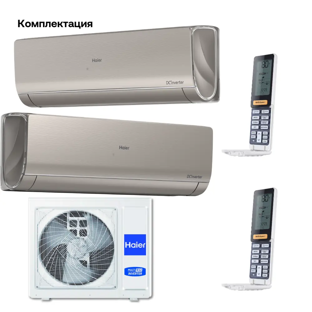 Фото 6 Сплит-система инверторная Haier 2 x AS12NS6ERA-G/3U70S2SR5FA 24K BTU охлаждение/обогрев Фото 6 Сплит-система инверторная Haier 2 x AS12NS6ERA-G/3U70S2SR5FA 24K BTU охлаждение/обогрев