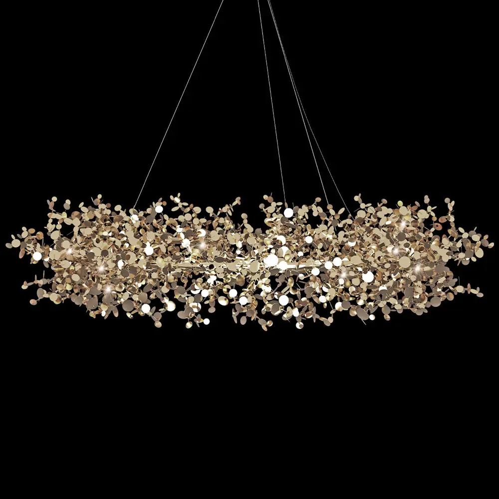 Фото 4 Люстра подвесная Loft it Spark Lf_10101_1000_gold 16 ламп 30 м² цвет золото Фото 4 Люстра подвесная Loft it Spark Lf_10101_1000_gold 16 ламп 30 м² цвет золото