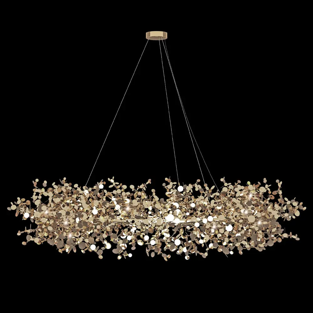 Фото 2 Люстра подвесная Loft it Spark Lf_10101_1000_gold 16 ламп 30 м² цвет золото Фото 2 Люстра подвесная Loft it Spark Lf_10101_1000_gold 16 ламп 30 м² цвет золото