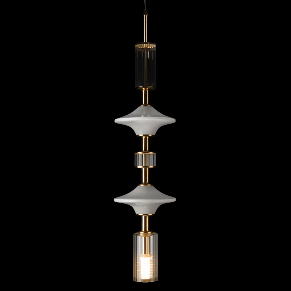 Фото 6 Светильник подвесной Loft it Spindle Lf_10423_b 1 лампа 2 м² цвет белый/бронза Фото 6 Светильник подвесной Loft it Spindle Lf_10423_b 1 лампа 2 м² цвет белый/бронза