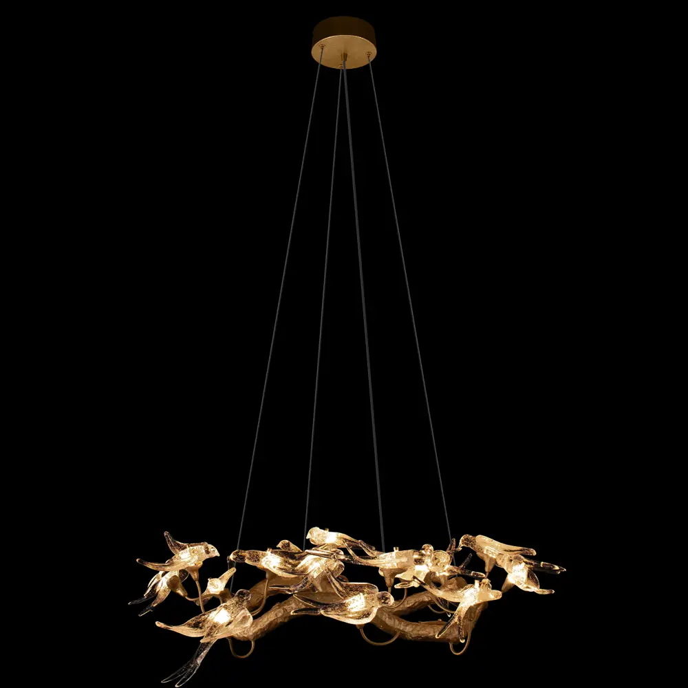 Фото 2 Светильник подвесной светодиодный Loft It Voa Lf_10378_800 14 м² теплый белый (желтый) свет цвет бронза/прозрачный Фото 2 Светильник подвесной светодиодный Loft It Voa Lf_10378_800 14 м² теплый белый (желтый) свет цвет бронза/прозрачный