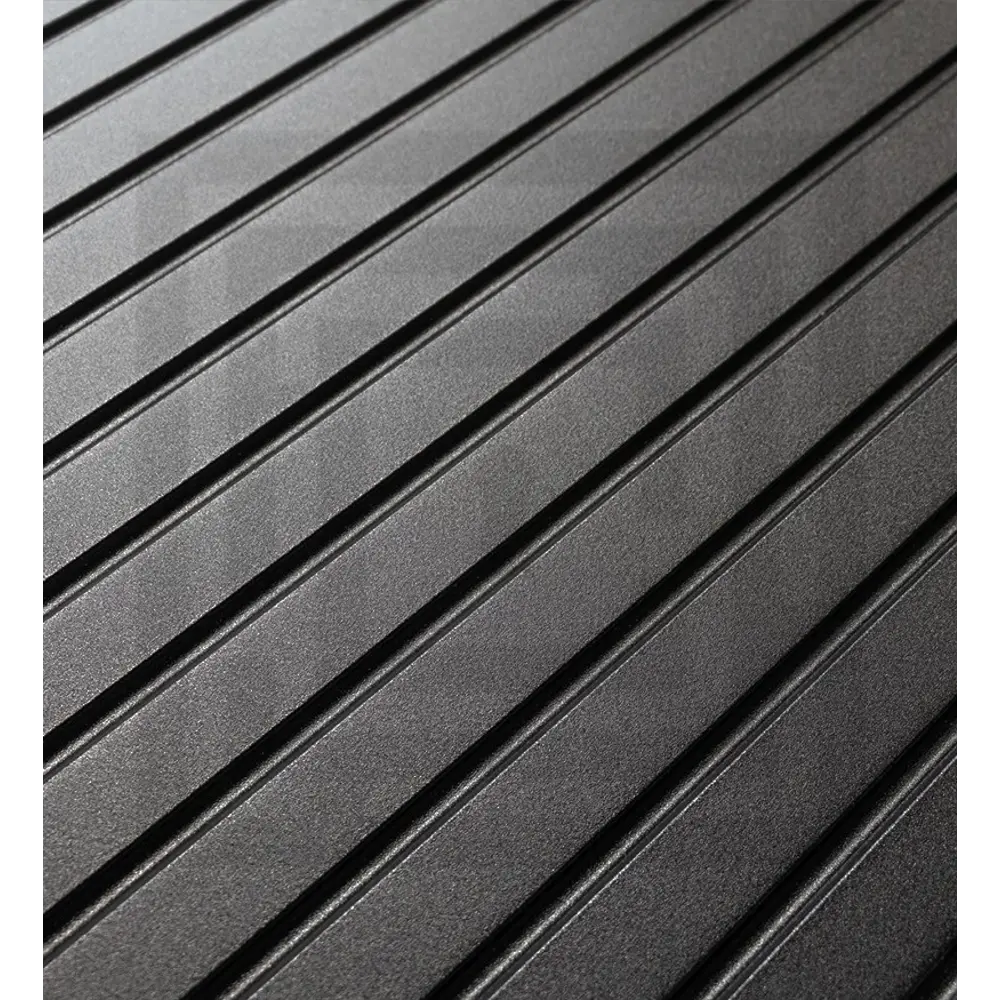 Фото 3 Входная дверь Лабиринт Пиано левый 205x88см цвет черный кварц/белое дерево с зеркалом П18