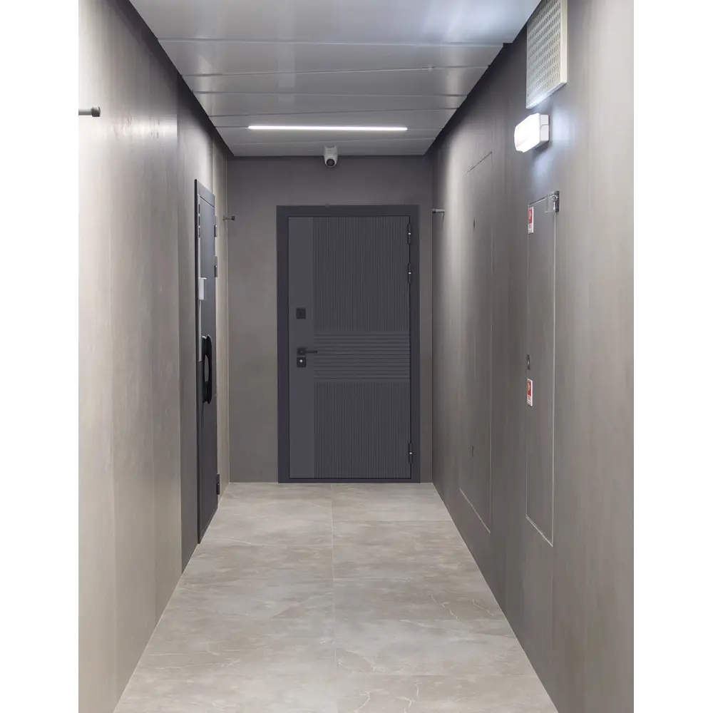 Фото 4 Входная дверь Лабиринт Бункер 05 П29 правый 205x88см цвет лофт графит/белый софт рельеф