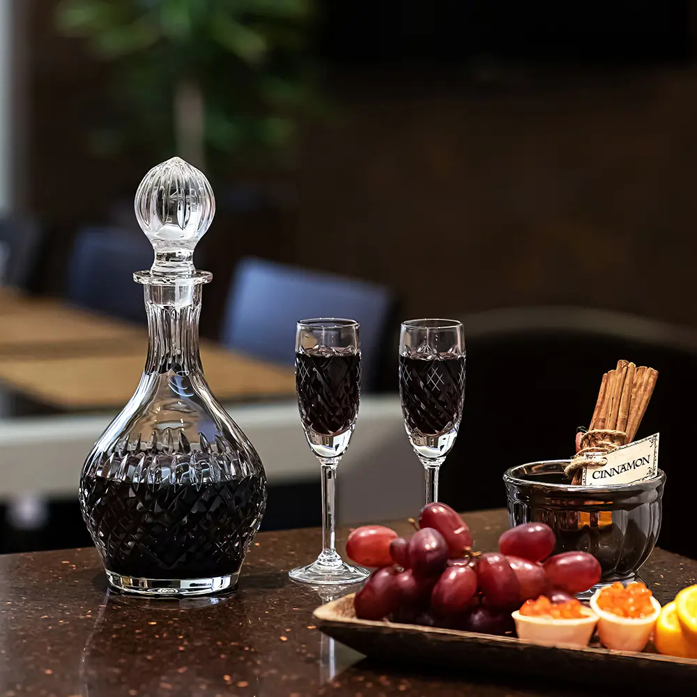 Фото 3 Хрустальный графин с крышкой для водки вина алкогольных напитков объем 0.35 литра Неман