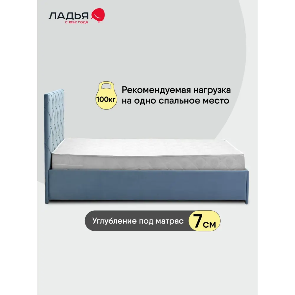 Фото 4 Кровать Ладья Артэ 168x108x210 см цвет голубой Фото 4 Кровать Ладья Артэ 168x108x210 см цвет голубой