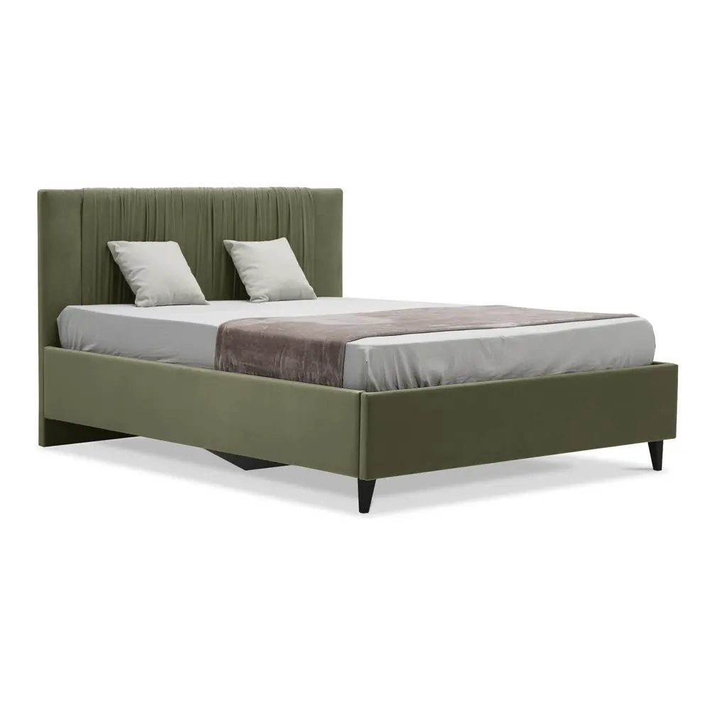 Фото Кровать Ладья Линея 150 x 112 x 214 см ЛДСП подъемный механизм цвет зеленый