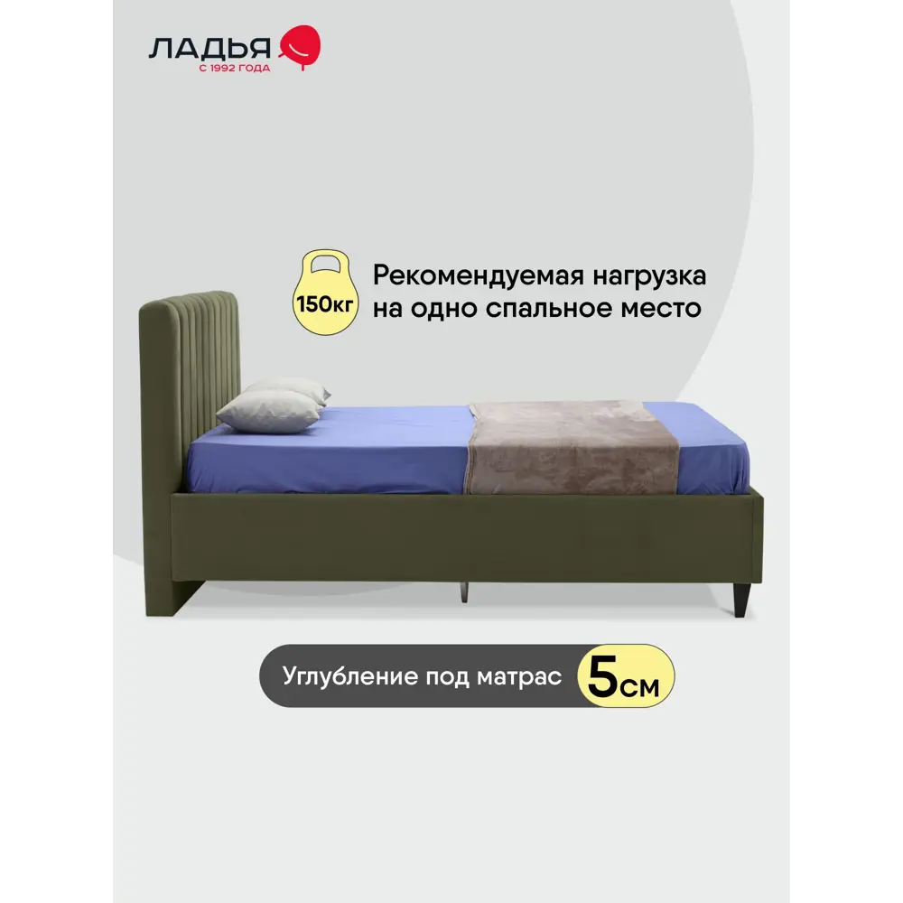 Фото 5 Кровать Ладья Мерла 190 x 112 x 218 см ЛДСП подъемный механизм цвет зеленый Фото 5 Кровать Ладья Мерла 190 x 112 x 218 см ЛДСП подъемный механизм цвет зеленый