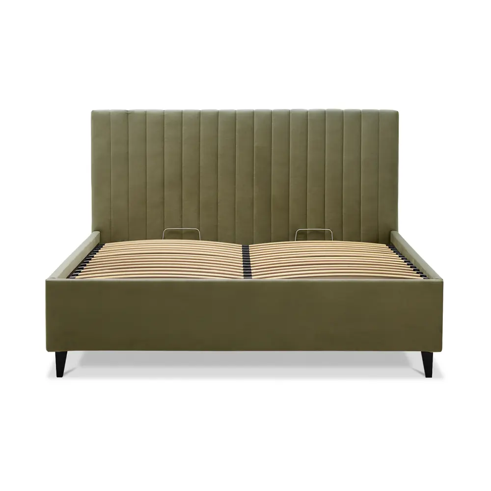 Фото 6 Кровать Ладья Порту 170 x 112 x 213 см ЛДСП подъемный механизм цвет зеленый