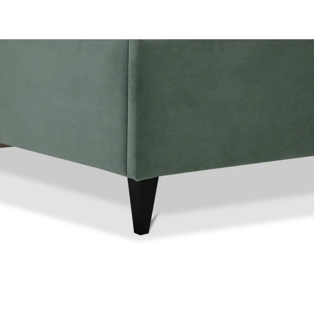 Фото 12 Кровать Ладья Айлен 150x112x213 см велюр подъемный механизм цвет зеленый Фото 12 Кровать Ладья Айлен 150x112x213 см велюр подъемный механизм цвет зеленый