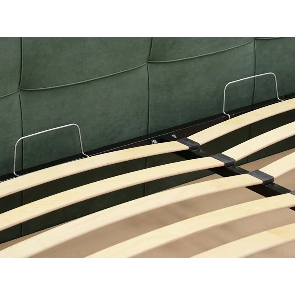 Фото 10 Кровать Ладья Айлен 150x112x213 см велюр подъемный механизм цвет зеленый Фото 10 Кровать Ладья Айлен 150x112x213 см велюр подъемный механизм цвет зеленый