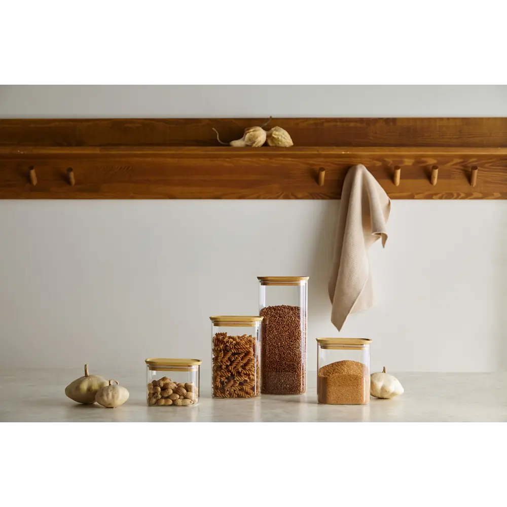 Фото 6 Банка для сыпучих продуктов Smart solutions SS0000166 0.6 л стекло цвет прозрачный Фото 6 Банка для сыпучих продуктов Smart solutions SS0000166 0.6 л стекло цвет прозрачный