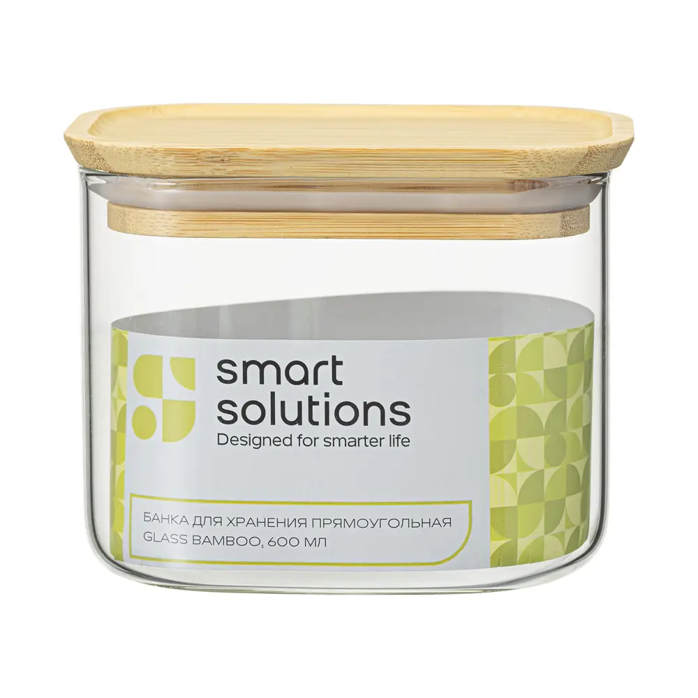 Фото 5 Банка для сыпучих продуктов Smart solutions SS0000166 0.6 л стекло цвет прозрачный Фото 5 Банка для сыпучих продуктов Smart solutions SS0000166 0.6 л стекло цвет прозрачный