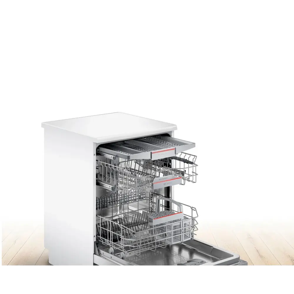 Фото 3 Отдельностоящая посудомоечная машина Bosch SMS4ECW26M 6 программ 60 см цвет белый Фото 3 Отдельностоящая посудомоечная машина Bosch SMS4ECW26M 6 программ 60 см цвет белый