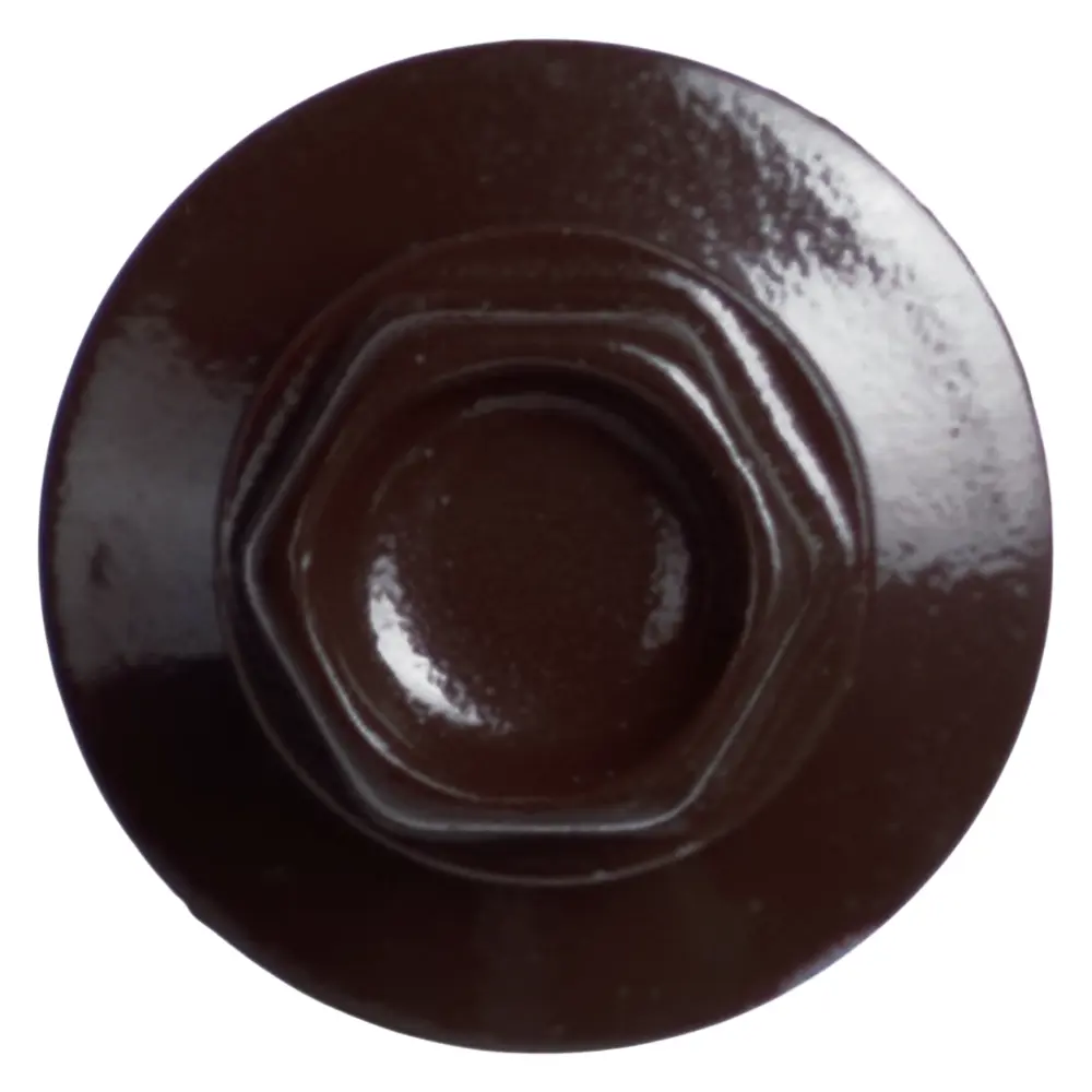 Фото 2 Саморезы кровельные по металлу DILWIS с пресс-шайбой со сверлом RAL 8017 5.5x25 мм 90 шт.