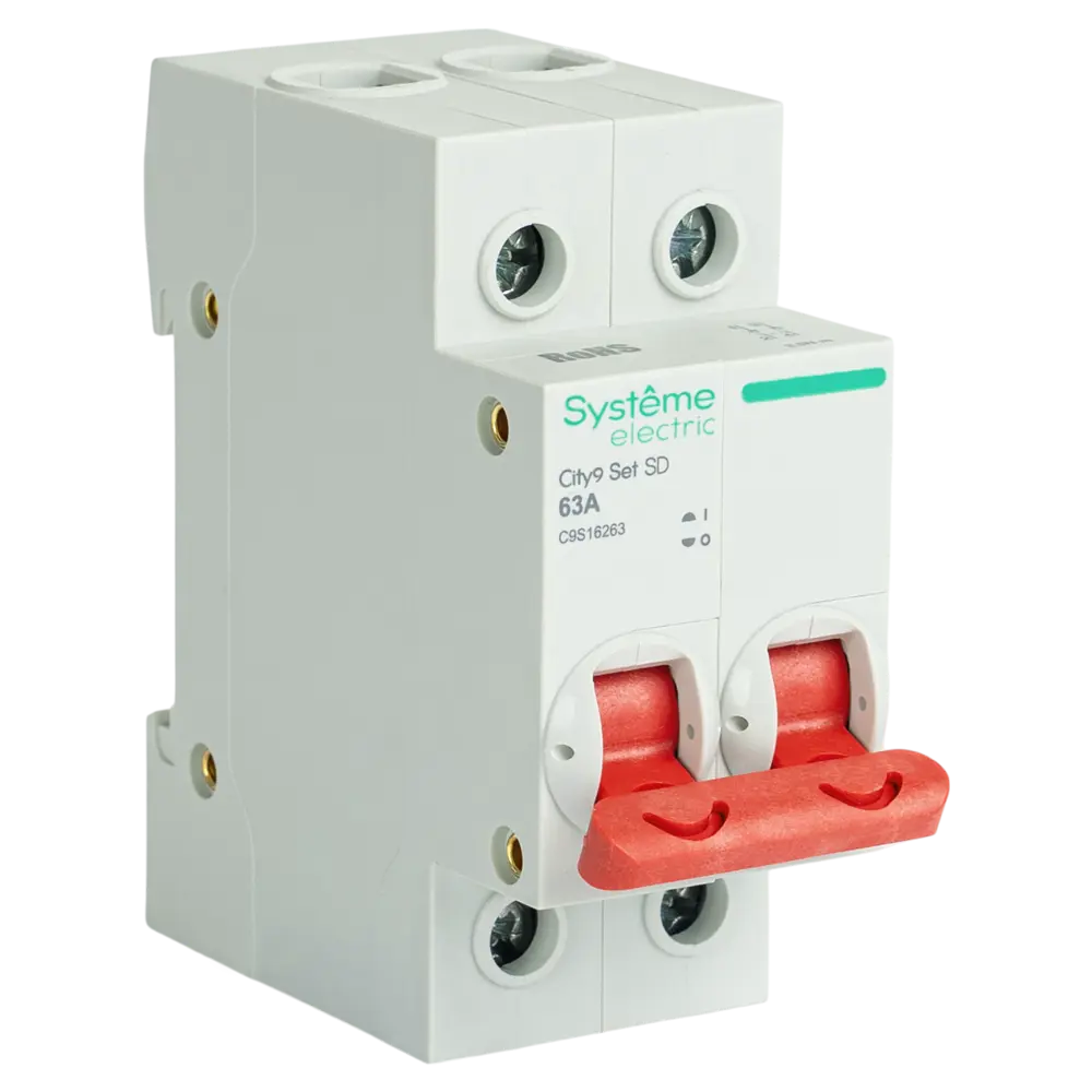 Фото 2 Выключатель нагрузки Systeme Electric City9 Set C9S16263 2P C63 А 6 кА Фото 2 Выключатель нагрузки Systeme Electric City9 Set C9S16263 2P C63 А 6 кА