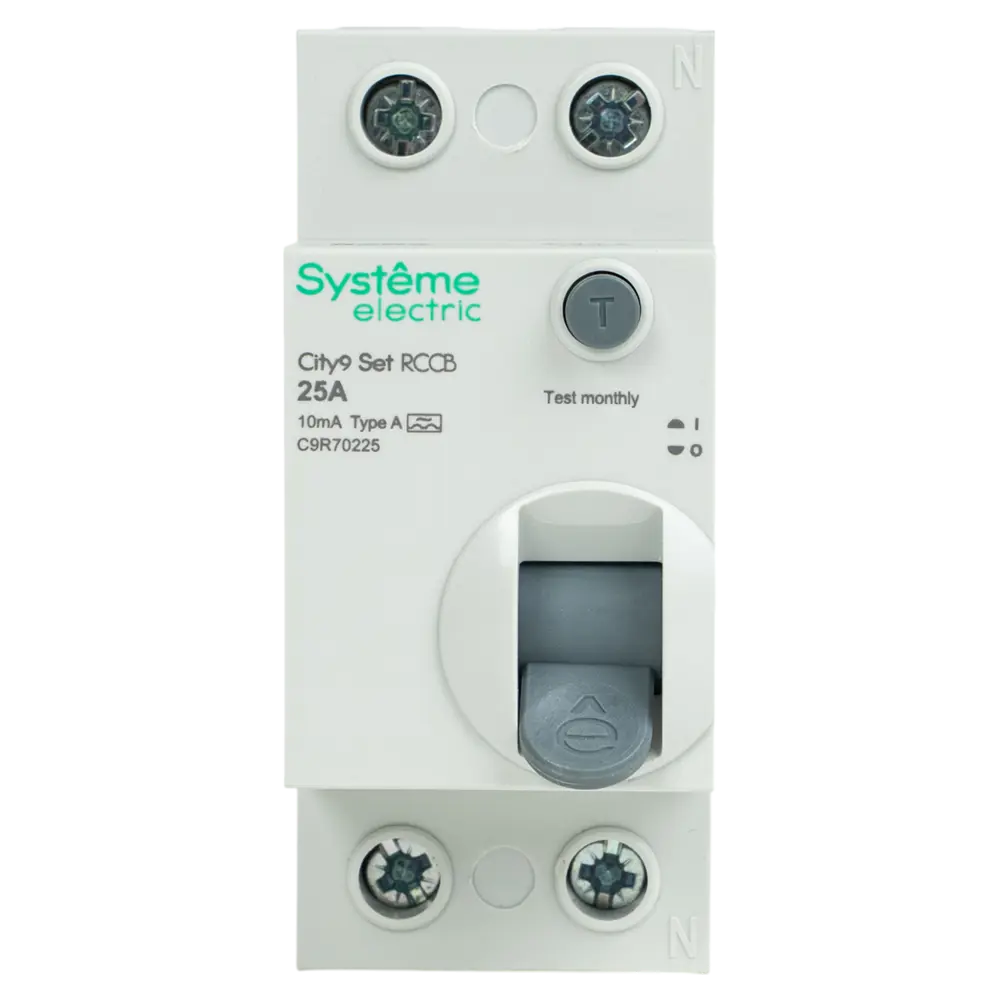 Фото 3 УЗО Systeme Electric City9 Set 2P 25 А 10мА 6кА A C9R70225 Фото 3 УЗО Systeme Electric City9 Set 2P 25 А 10мА 6кА A C9R70225