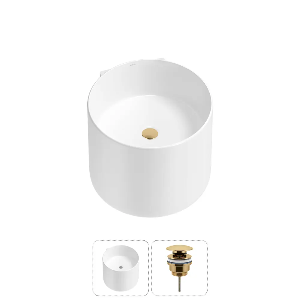 Фото Раковина Wellsee m1 limited edition 20213844R 45см цвет раковина 2 в 1: д/к