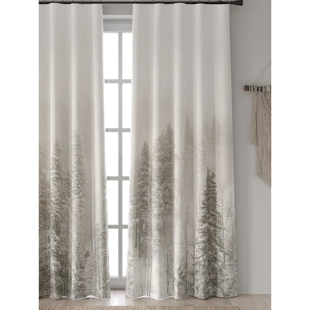 Фото 4 Комплект штор At home Базовая коллекция AT601192 на шторной ленте 250x150 см цвет бежевый