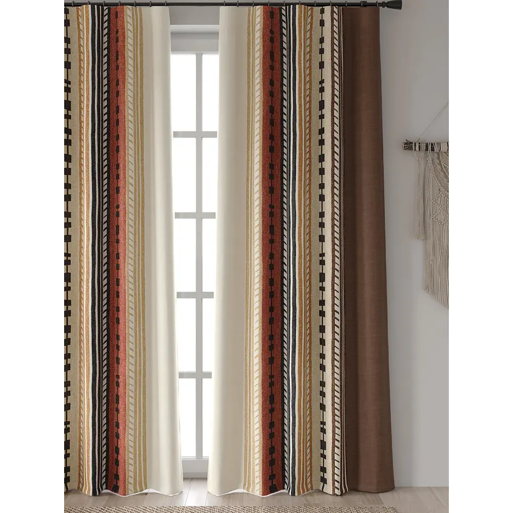 Фото 4 Комплект штор At home Базовая коллекция AT601056 на шторной ленте 250x150 см цвет бежевый Фото 4 Комплект штор At home Базовая коллекция AT601056 на шторной ленте 250x150 см цвет бежевый